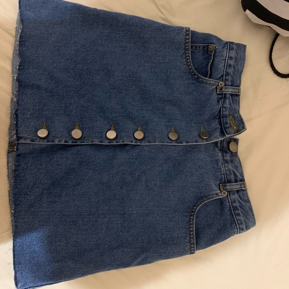 Asos Denim skirt Button down